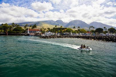 Maui Boat and Mountain