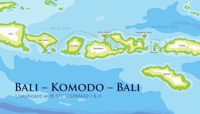 Bali Komodo Bali Map